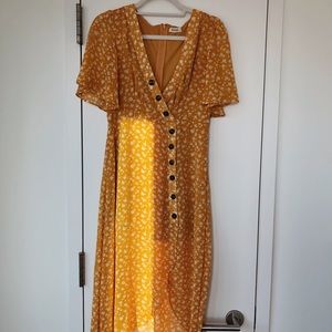 Yellow Floral Dress